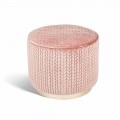 Pouf di design in tessuto Belle 1
