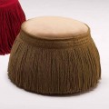 Pouf imbottito da salotto design classico di lusso diametro 60cm,Simon