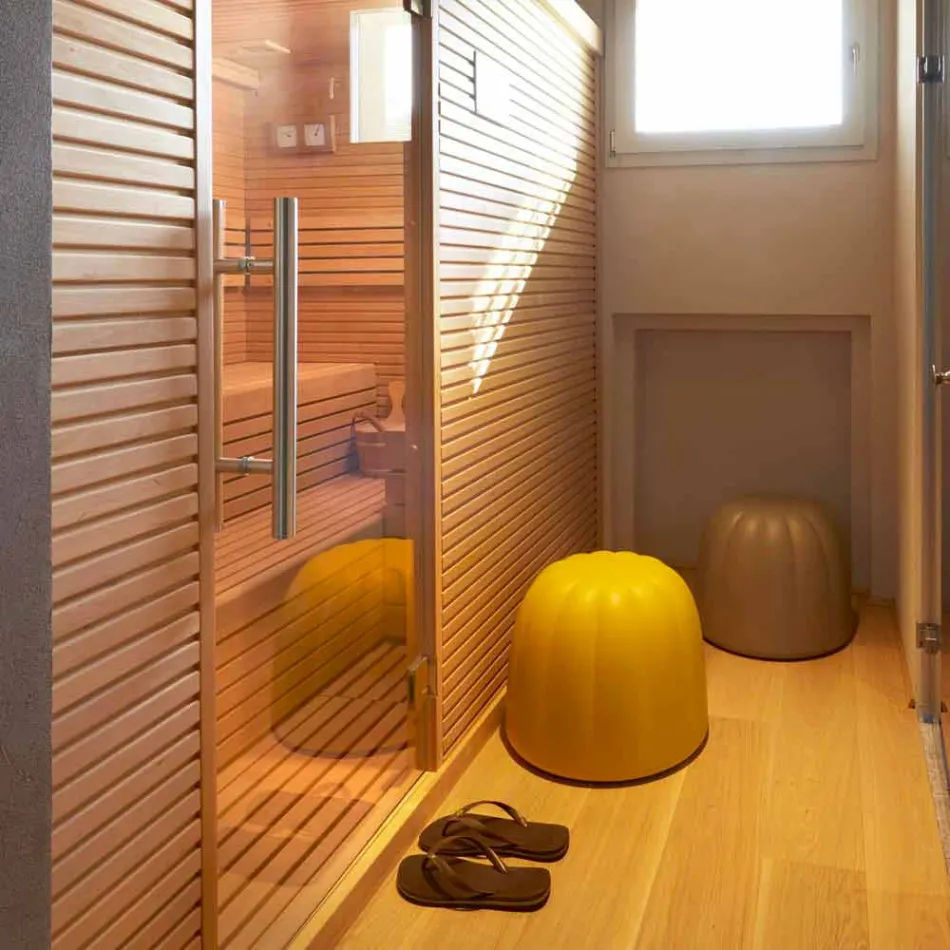 Pouf morbido colorato Slide Gelee in poliuretano prodotto in Italia Viadurini