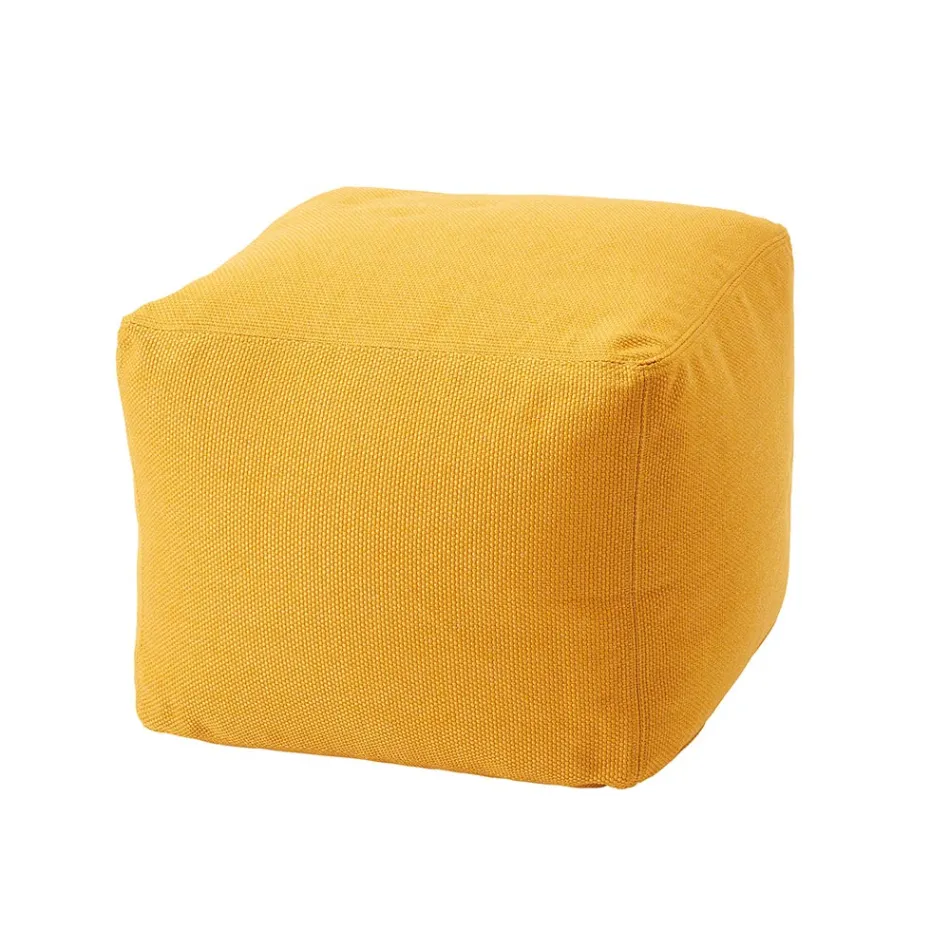 Pouf Morbido Quadrato da Interno ed Esterno in Tessuto Vari Colori - Naemi Viadurini