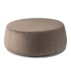 Pouf Morbido Rotondo da Salotto in Velluto Colorato 3 Dimensioni - Evelyne Viadurini