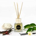 Profumatore Ambiente Fragranza Ambrata 200 ml con Bastoncini - Sassidimatera
