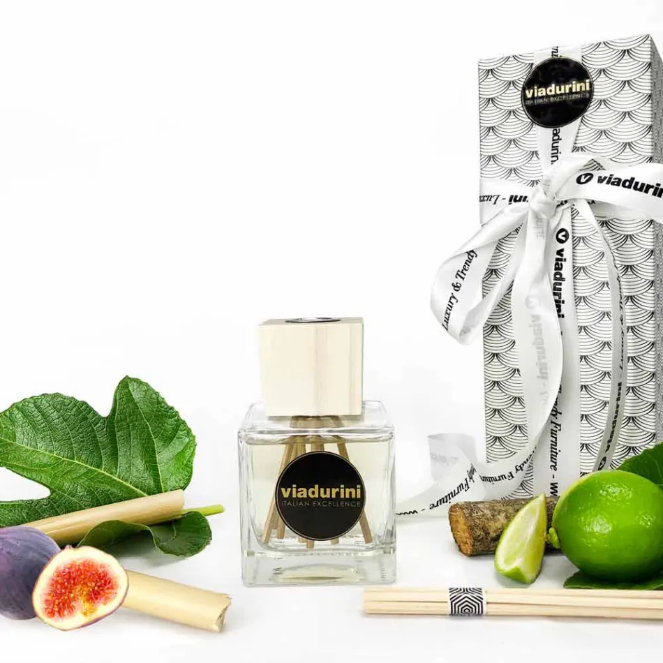 Profumatore Ambiente Fragranza Bamboo Lime 200 ml con Bastoncini - Ariadicapri Viadurini