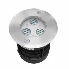 Proiettore Faretto Rotondo con Led da Esterno in Acciaio Inox - Dakota Viadurini