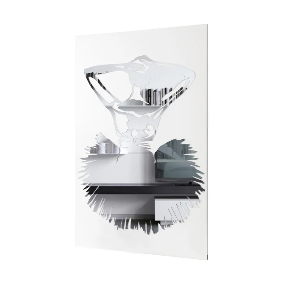 Quadro con Decoro a Specchio di Danzatrice Made in Italy - Evie Viadurini
