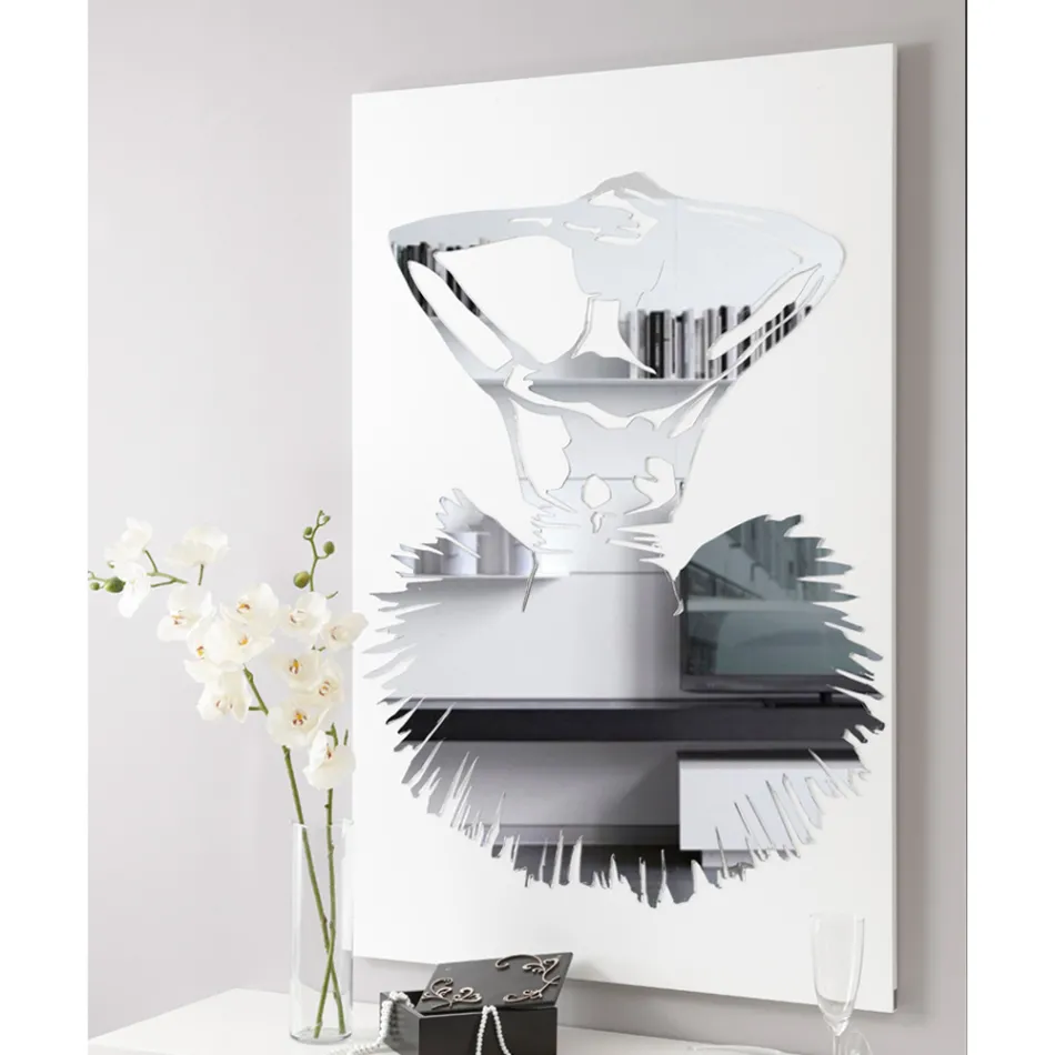 Quadro con Decoro a Specchio di Danzatrice Made in Italy - Evie Viadurini