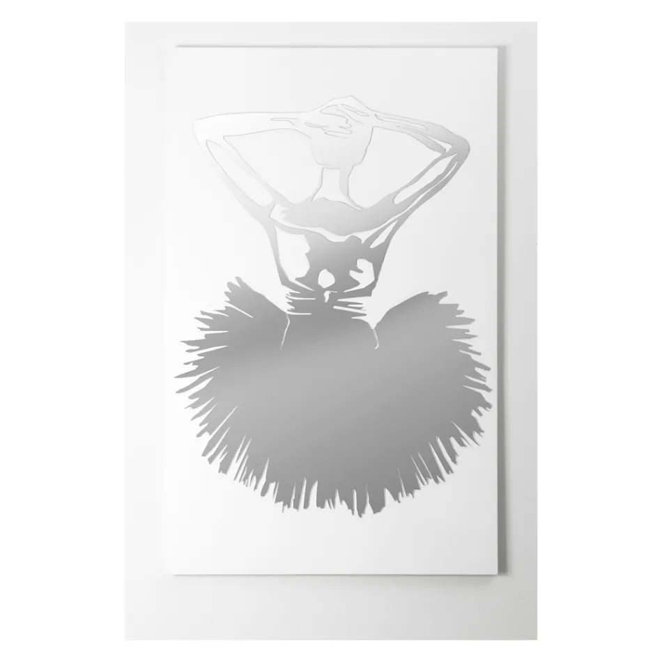 Quadro con Decoro a Specchio di Danzatrice Made in Italy - Evie Viadurini
