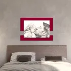 Quadro in Legno con Stampa di Uomo con Bambino Made in Italy - Kosovo Viadurini