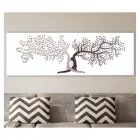 Quadro Inciso a Laser con 2 Alberi Intrecciati Made in Italy - Deide Viadurini