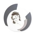 Quadro Rotondo Realizzato in Laser della Famiglia Made in Italy - Margherita