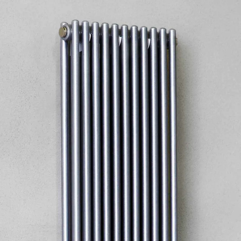 Radiatore a Parete Idraulico in Acciaio Colorato Design Doppio 1296 W - Canarino Viadurini