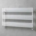 Radiatore Orizzontale Elettrico Design a Parete in Acciaio fino a 700 W - Nibbio Viadurini