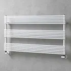 Radiatore Orizzontale Scaldasalviette Bagno in Acciaio di Design 750 W - Nibbio Viadurini