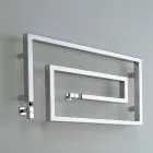 Radiatore termoarredo idraulico cromato Snake Scirocco H, di design Viadurini