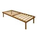 Rete Singola Interamente in Legno di Faggio Bio Delta 80x190 cm - Delta