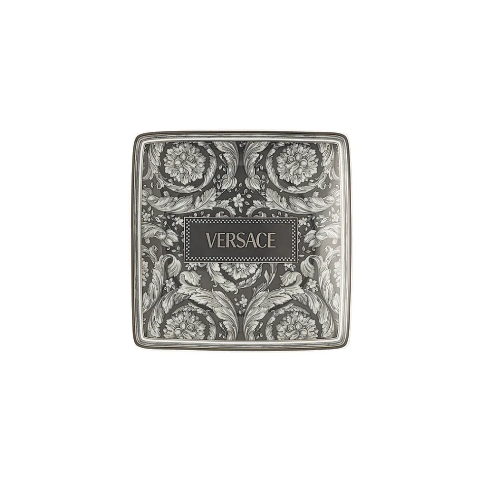 Rosenthal Versace 6 Coppette Quadre Piane con Logo Versace '90s Vintage - Barocco Viadurini