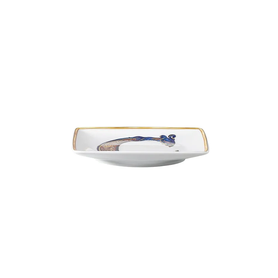 Rosenthal Versace Alphabet 6 Coppette Quadre Piane in Porcellana - Alphabet Viadurini