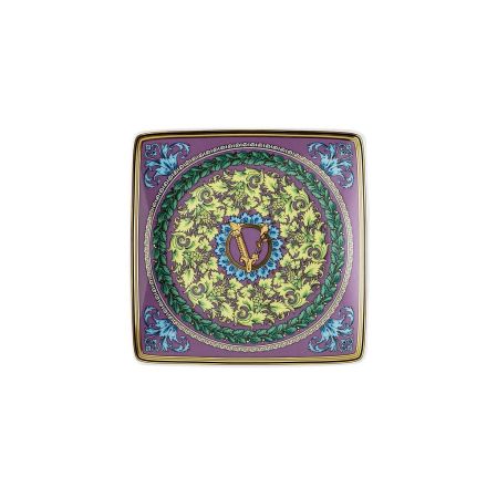 Rosenthal Versace Barocco Mosaic 6 Coppette Quadre Piane in Porcellana - Mosaic Viadurini