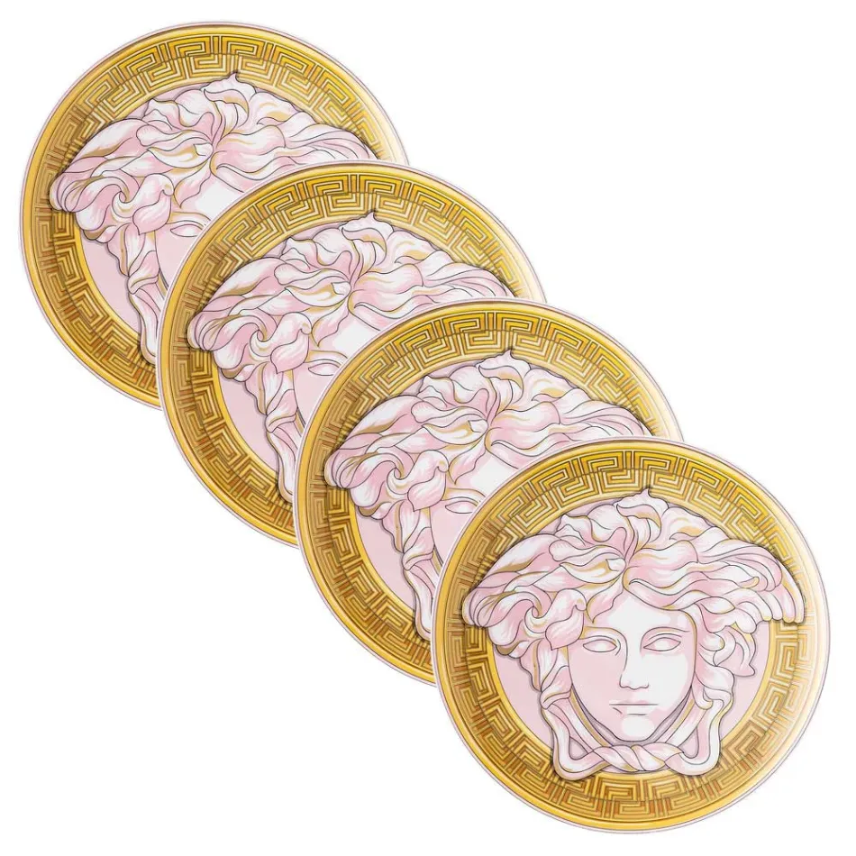 Rosenthal Versace Medusa Amplified 4 Piatti Piani Diametro 17 cm - Medusaamplifield Viadurini