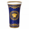 Rosenthal Versace Medusa Blue Vaso di moderno design porcellana 34cm