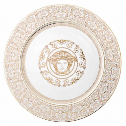 Rosenthal Versace Medusa Gala Piatto segnaposto 33cm in porcellana Viadurini