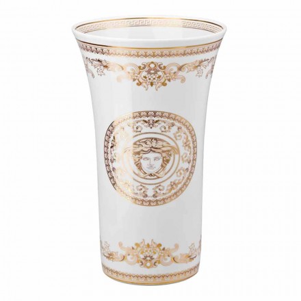 Rosenthal Versace Medusa Gala Vaso di design in porcellana h 34cm Viadurini