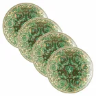 Rosenthal Versace Medusa Garland 4 Piatti Piani Diametro 17 cm - Christmas Viadurini