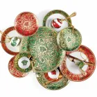 Rosenthal Versace Medusa Garland Green Piatto di Natale 33 cm - Christmas Viadurini