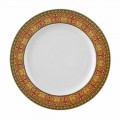 Rosenthal Versace Medusa Rosso Piatto piano 22 cm in porcellana