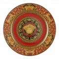 Rosenthal Versace Medusa Rosso Piatto segnaposto 30cm in porcellana