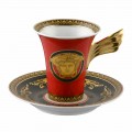 Rosenthal Versace Medusa Rosso Tazza da caffè alta design porcellana