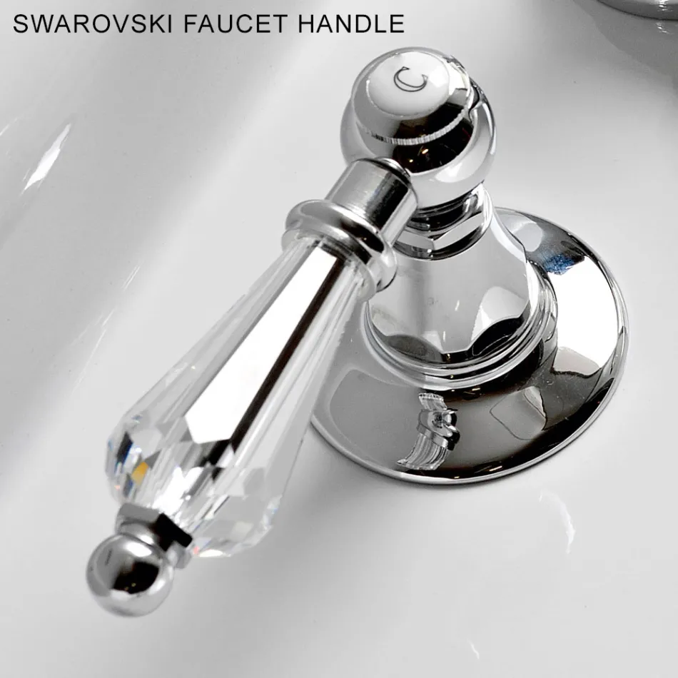 Rubinetteria Bidet 3 Fori Classica con Leve in Ottone Made in Italy- Noriana Viadurini