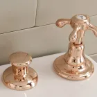 Rubinetteria Bidet 3 Fori, Erogazione Interna, in Ottone Vintage – Klarisa Viadurini