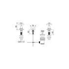 Rubinetteria Bidet 3 Fori, Erogazione Interna, in Ottone Vintage – Klarisa Viadurini