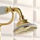 Rubinetteria Bordovasca in Ottone con Doccetta Stile Classico Lusso - Fioretta Viadurini