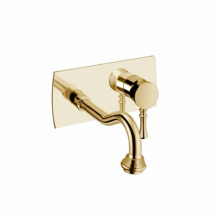 Rubinetto Miscelatore a Muro a Piastra Unica di Design Made in Italy - Neno Viadurini