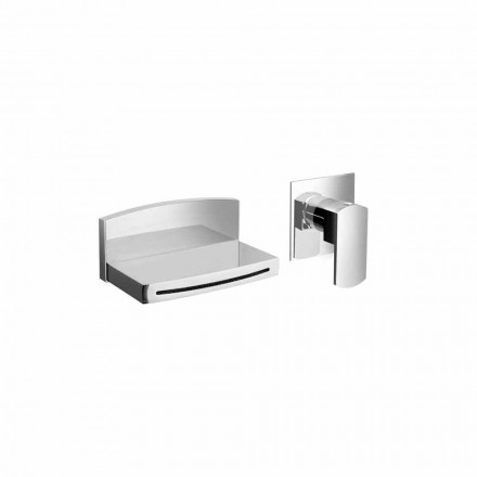 Rubinetto Miscelatore a Parete con Bocca a Cascata Made in Italy - Sika Viadurini