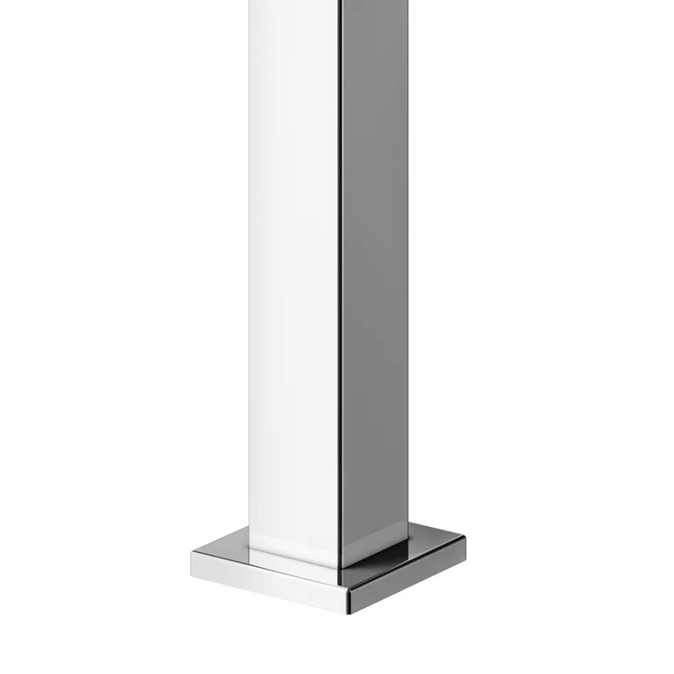 Rubinetto Miscelatore Monocomando per Lavabo Ottone Design Squadrato - Erik Viadurini