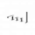 Rubinetto Miscelatore per Bordo Vasca in Ottone Cromato Made in Italy - Sika