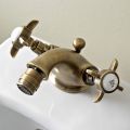Rubinetto Monoforo per Bidet Classico in Ottone e Maniglie a Farfalla - Miriano