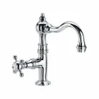 Rubinetto per Lavabo Bagno Monoacqua di Design in Ottone Made in Italy - Binsu Viadurini