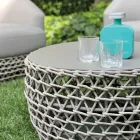 Salotto con Base in Stoffa Intrecciata per Esterni - Pixie Viadurini