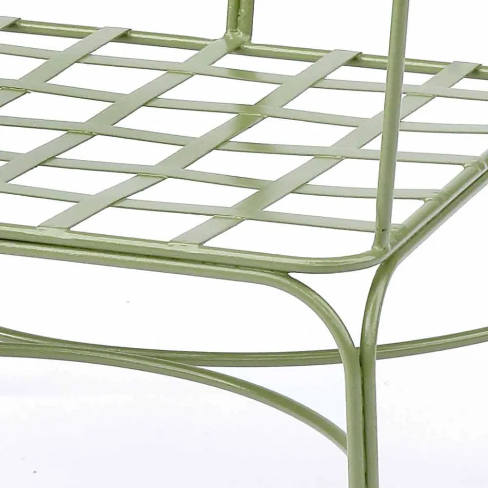 Salotto da Esterno con Struttura in Ferro Artigianale Made in Italy - Melinda Viadurini