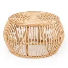 Salotto da Esterno in Rattan Naturale Completo di Cuscini – Bellaria Viadurini