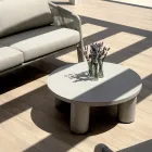 Salotto da Giardino in Alluminio e Corda Intrecciata con Cuscini - Smeria Viadurini