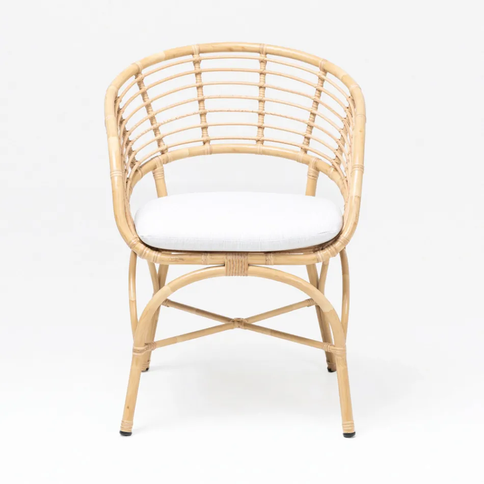 Salotto da Giardino in Alluminio e Intreccio in Polyrattan e Cuscini - Ellide Viadurini