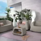 Salotto da Giardino in Polietilene Colorato Made in Italy 4 Pezzi - Pennini Viadurini