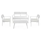Salotto da Giardino Realizzato in Alluminio di Diverse Finiture - Souvenir Viadurini