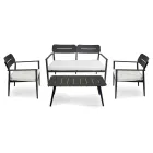 Salotto da Giardino Realizzato in Alluminio di Diverse Finiture - Souvenir Viadurini