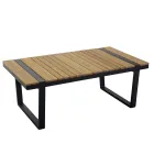 Salotto Realizzato in Alluminio con Dettagli in Teak del Brasile - Diario Viadurini
